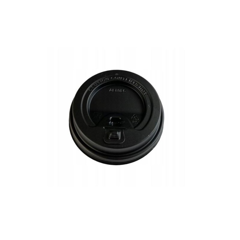 Wieczko 200ml (80OZ) 100 szt. plastikowe czarne Wieczko 200ml (80OZ) 100 szt. plastikowe czarne