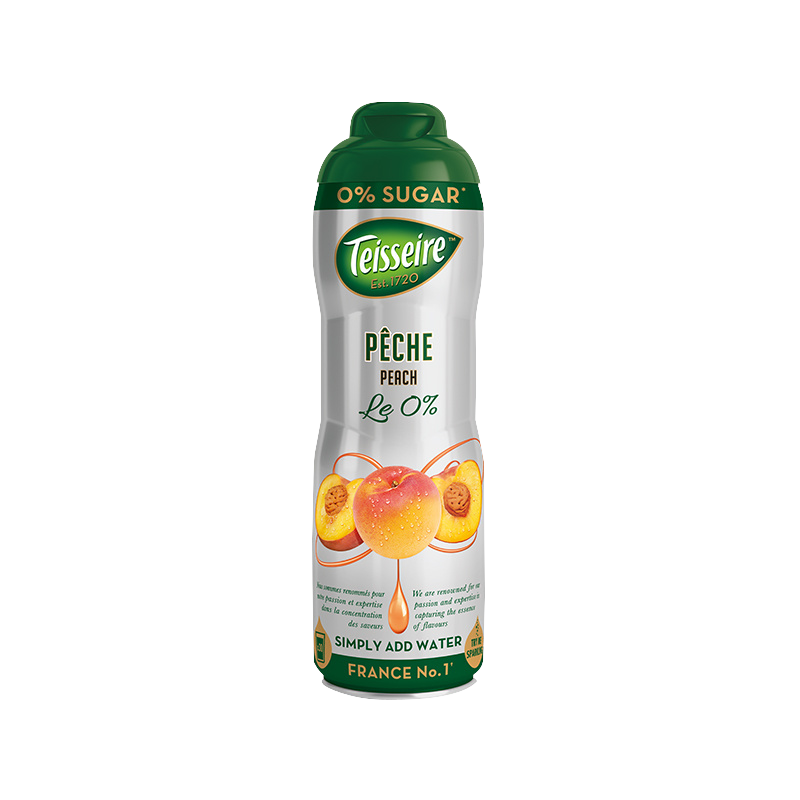 Teisseire syrop bez cukru peach 0,6l Teisseire syrop bez cukru peach 0,6l