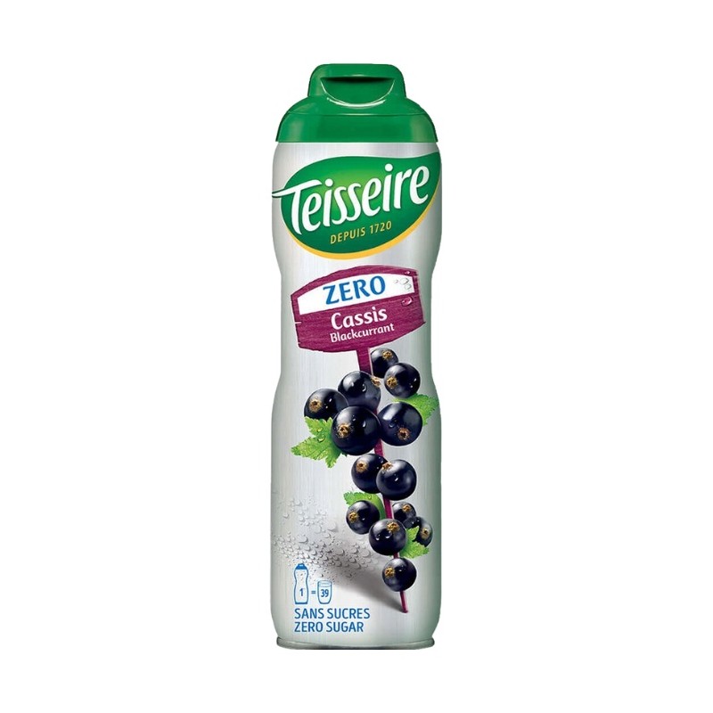 Teisseire Syrop zero czarna porzeczka 600ml Teisseire Syrop zero czarna porzeczka 600ml